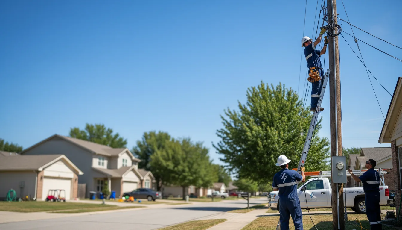 Residential electrician providing installation services in Brule, WI